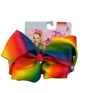 JoJo Siwa Signature Rainbow Hair Bow 7" Large Cheer Accessory Girl Gift